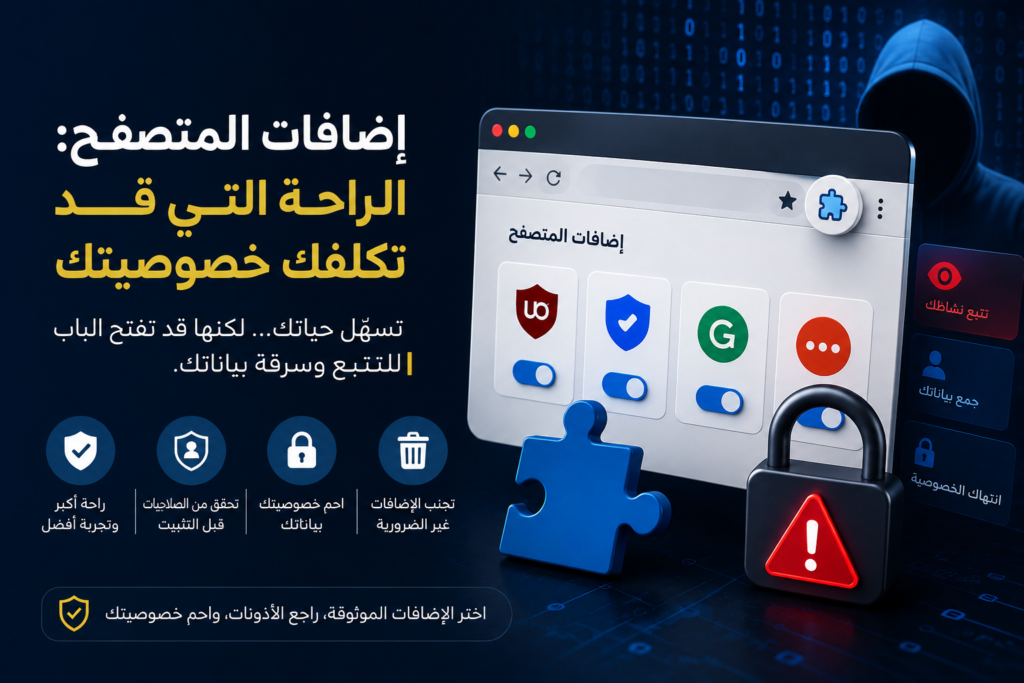 إضافات المتصفح ومخاطر الخصوصية وتتبع البيانات الشخصية