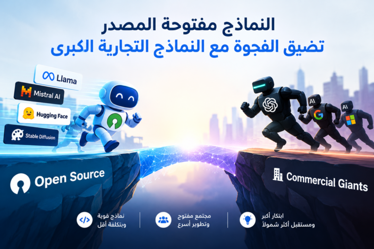 نماذج الذكاء الاصطناعي مفتوحة المصدر تقترب من أداء النماذج التجارية الكبرى