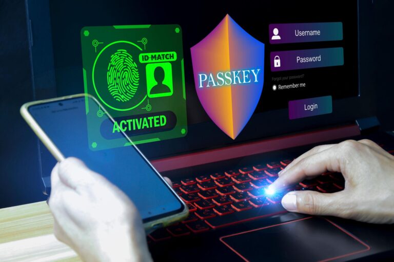 الانتقال من كلمات المرور التقليدية إلى مفاتيح المرور باستخدام بصمة الإصبع والتحقق البيومتري لحماية الحسابات الرقمية.