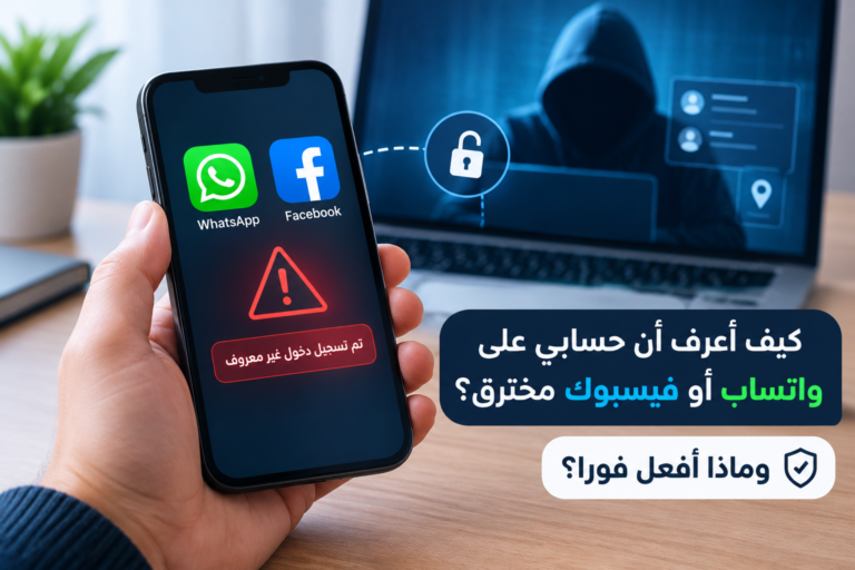 كيف أعرف أن حساب واتساب أو فيسبوك مخترق وطرق تأمين الحساب